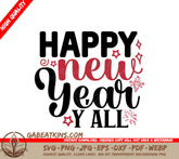 Happy New Year Yall SVG Sticker SVG